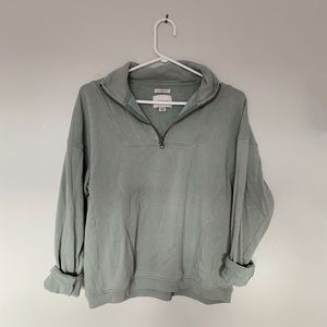American Eagle Outfitters - Light green quarter zip